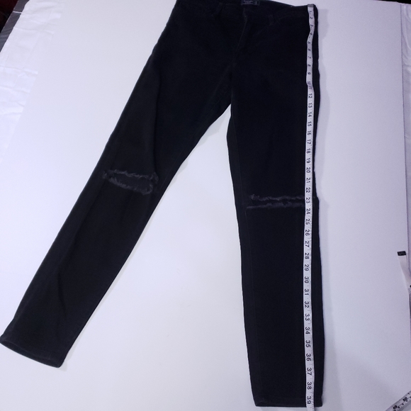 Abercrombie & Fitch Black Super Skinny Denim distressed Jeans - Picture 3 of 11